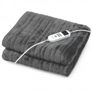 Електрическо одеяло Eurolamp Fleece 180×130cm, 130W, сиво 300-29209