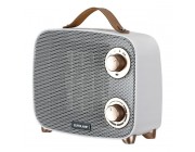 Керамична вентилаторна печка Eurolamp Vintage 1500W, бяла 300-41354
