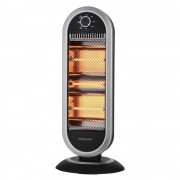 Кварцова печка Eurolamp 1200W с осцилация, черна 300-41409
