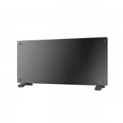 Стъклен отоплителен панел Eurolamp 2000 W, черен, IPX4 — 300-41601
