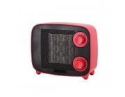 Керамична вентилаторна печка Eurolamp Vintage 1500W, червена 890-50018