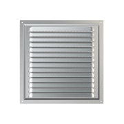 Метална вентилационна решетка VENTEUROPE 2525MC, 250 × 250 mm, сребриста, с мрежа