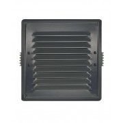 Вентилационна решетка със защитна мрежа 140×140 AirRoxy 02-732GR графит