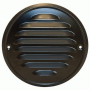 Кръгла метална вентилационна решетка със защитна мрежа AirRoxy Ø100 02-736GR графит