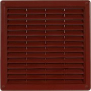 Пластмасова вентилационна решетка AirRoxy 02-329, 170×170, 80-150 ØD, кафява