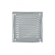 Вентилационна решетка със защитна мрежа 140x140 AirRoxy 02-718 неръждаема стомана