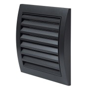 Вентилационна решетка със защитна мрежа, пластмаса Europlast ND10A 148x153mm, Ø100mm, антрацит