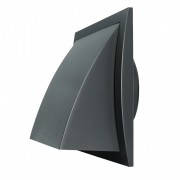 Вентилационна решетка, пластмасова Europlast ND12FVA 190x190mm, Ø125 с клапа, антрацит