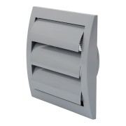 Вентилационна решетка със защитна мрежа, пластмаса Europlast ND12ZP 190x190mm, Ø125 сива