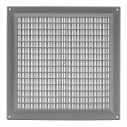 Вентилационна решетка със защитна мрежа, пластмасова Europlast VR2525P 250x250mm сива