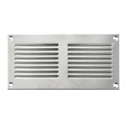 Вентилационна решетка със защитна мрежа, метал Europlast MR2010i 200x100mm, инокс