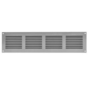 Вентилационна решетка със защитна мрежа, метална Europlast MR4010P 400x100mm, сива
