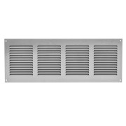 Вентилационна решетка със защитна мрежа, метална Europlast MR4015P 400x150mm, сива