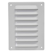 Вентилационна решетка със защитна мрежа, метал Europlast MR1419 140x190mm, бяла