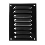 Вентилационна решетка със защитна мрежа, метална Europlast MR1419M 140x190mm, черна