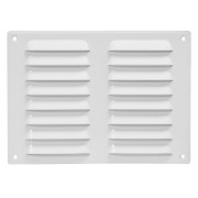 Вентилационна решетка със защитна мрежа, метална Europlast MR2619 260x190mm, бяла