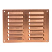 Вентилационна решетка със защитна мрежа, метал Europlast MR2619Cu 260x190mm, мед