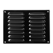 Вентилационна решетка със защитна мрежа, метална Europlast MR2619M 260x190mm, черна