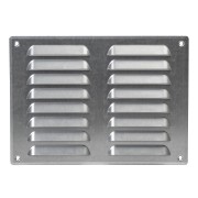 Вентилационна решетка със защитна мрежа, метал Europlast MR2619Zn 260x190mm, калайдисано желязо