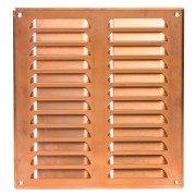Вентилационна решетка със защитна мрежа, метал Europlast MR2628Cu 260x280mm, бронз