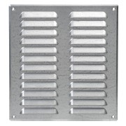 Вентилационна решетка със защитна мрежа, метал Europlast MR2628Zn 260x280mm, калайдисано желязо