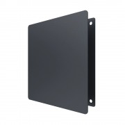 Метална квадратна решетка VENTEUROPE 1414RVM-G, 140 × 140 mm, сива, с мрежа и магнити