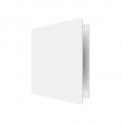 Метална квадратна решетка VENTEUROPE 1414RVM, 140 × 140 mm, бяла, с мрежа и магнити