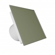 Вентилатор за баня VENTEUROPE EON BD100/9641 Ø100 mm, стъклен панел маслинен мат