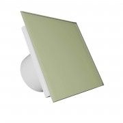 Вентилатор за баня VENTEUROPE EON BD100/9642 Ø100 mm, стъклен панел светлозелен мат