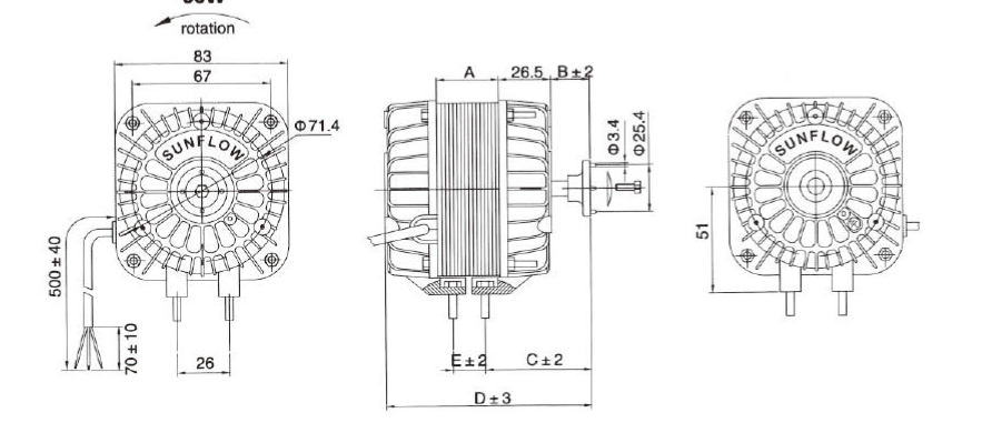 Sunflow YZF16-25-26 — оригинален технически материал 1